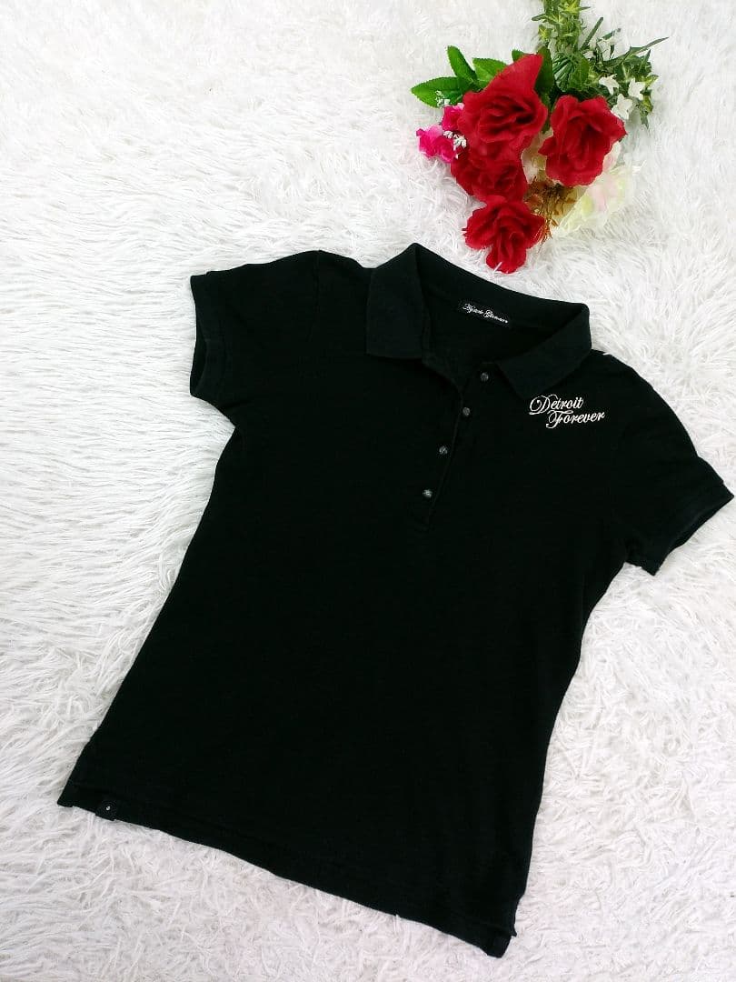 【貴重】ヒステリックグラマー デトロイトヒスガール ポロシャツ ブラック