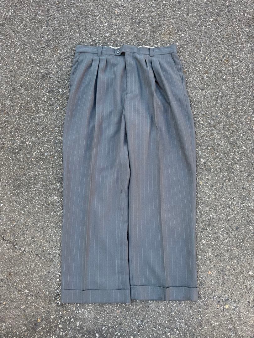 極太 Vintage Smokey Joe's ストライプ ワイド スラックス