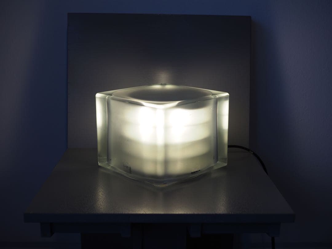 2000`s ポストモダン　ガラス　ランプ