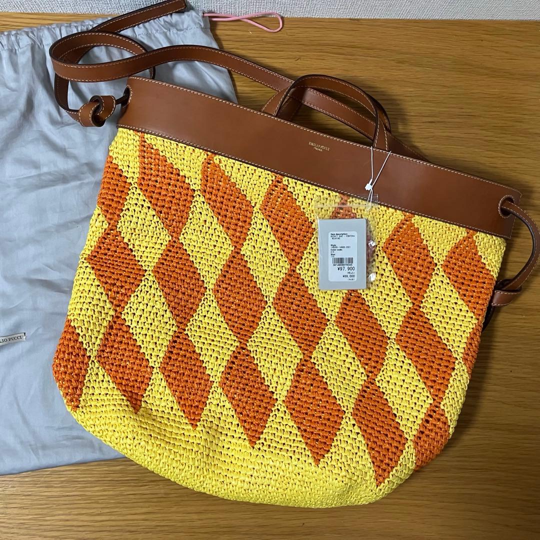 エミリオプッチ　カゴバック　ショルダー　トート