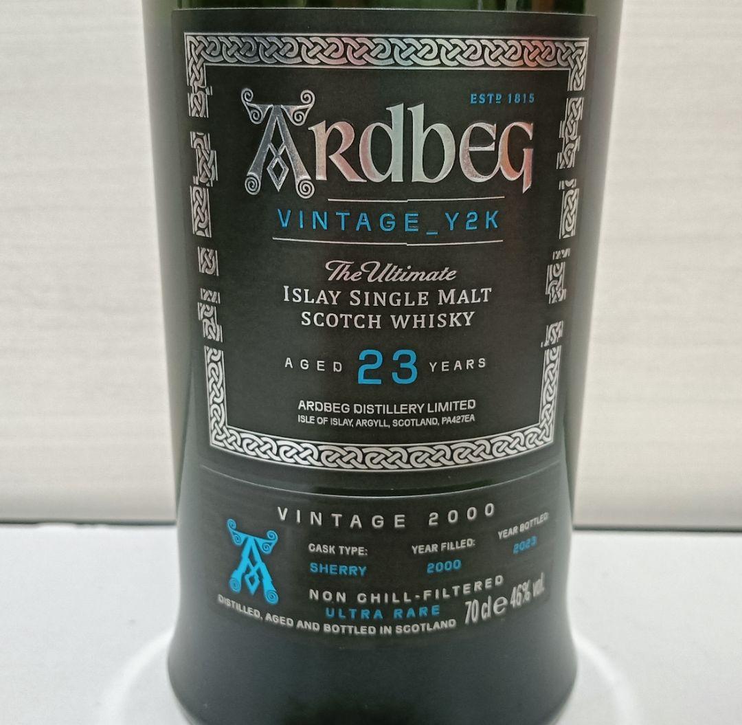 【特典付き】UKラベル Ardbeg Y2K 23年 英国現地仕様 アードベッグ