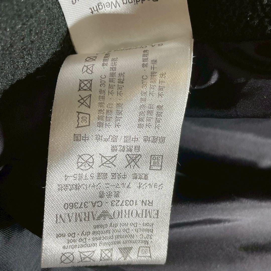 極美品/XL】EA7 エンポリオアルマーニ ダウンジャケット フード付 ネイビー