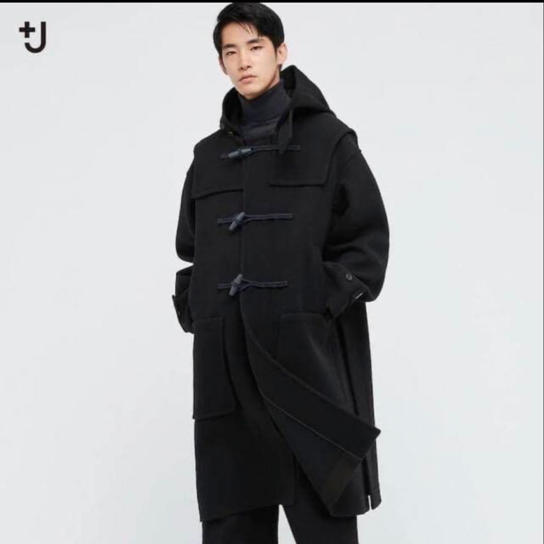 【美品】UNIQLO ユニクロ +J ウールオーバーサイズダッフルコート　XL