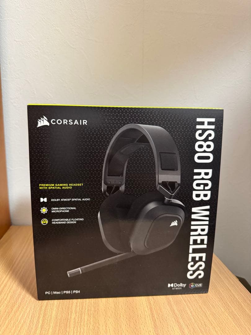 ヘッドホン Corsair HS80 RGB WIRELESS