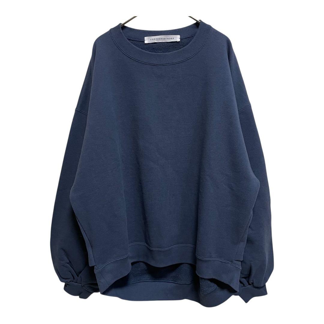 COGTHEBIGSMOKE イエナ別注 パフスリーブスウェット ネイビー