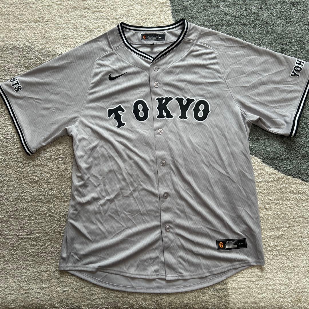 Nike ユニフォーム 読売ジャイアンツ 吉川尚輝　グレー　XLサイズ