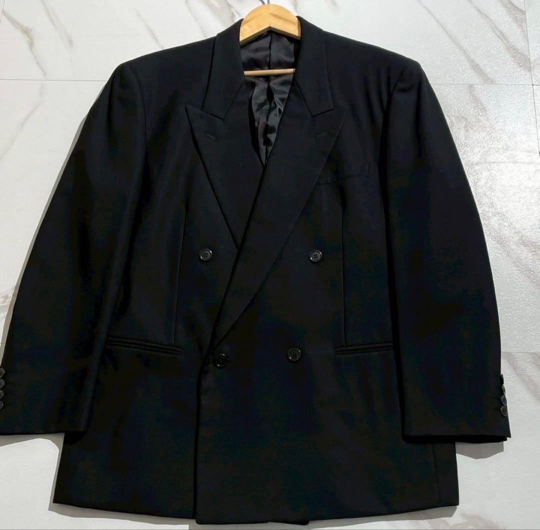 イヴサンローラン セットアップスーツ ダブル Lサイズ ブラック 90s