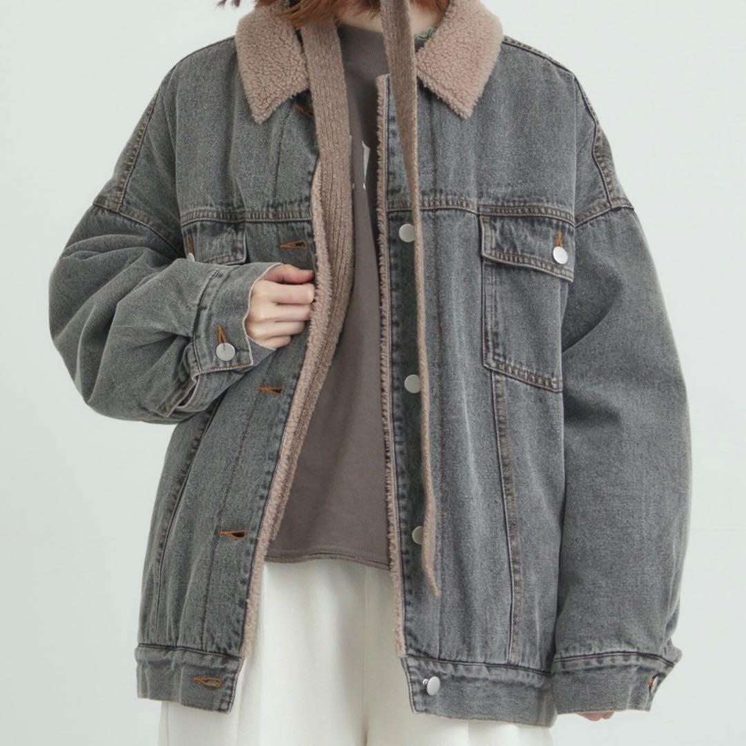 Samansa Mos2 デニムボアジャケット 完売品！