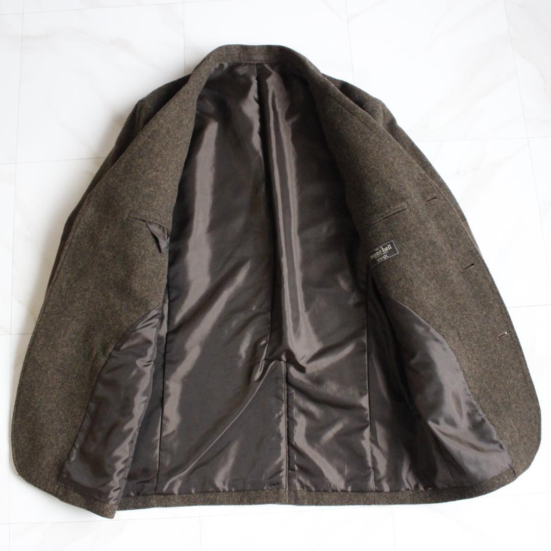 mont-bell ウールトラベルジャケット Lサイズ カーキ エルボパッチ