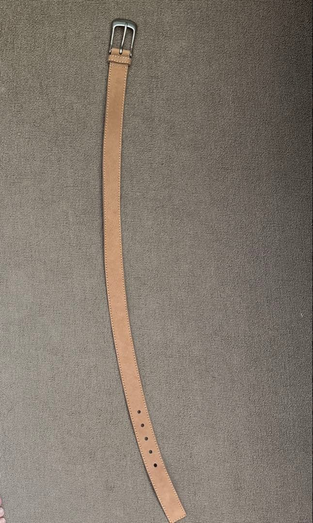 miu miu ピンクベージュレザーベルト