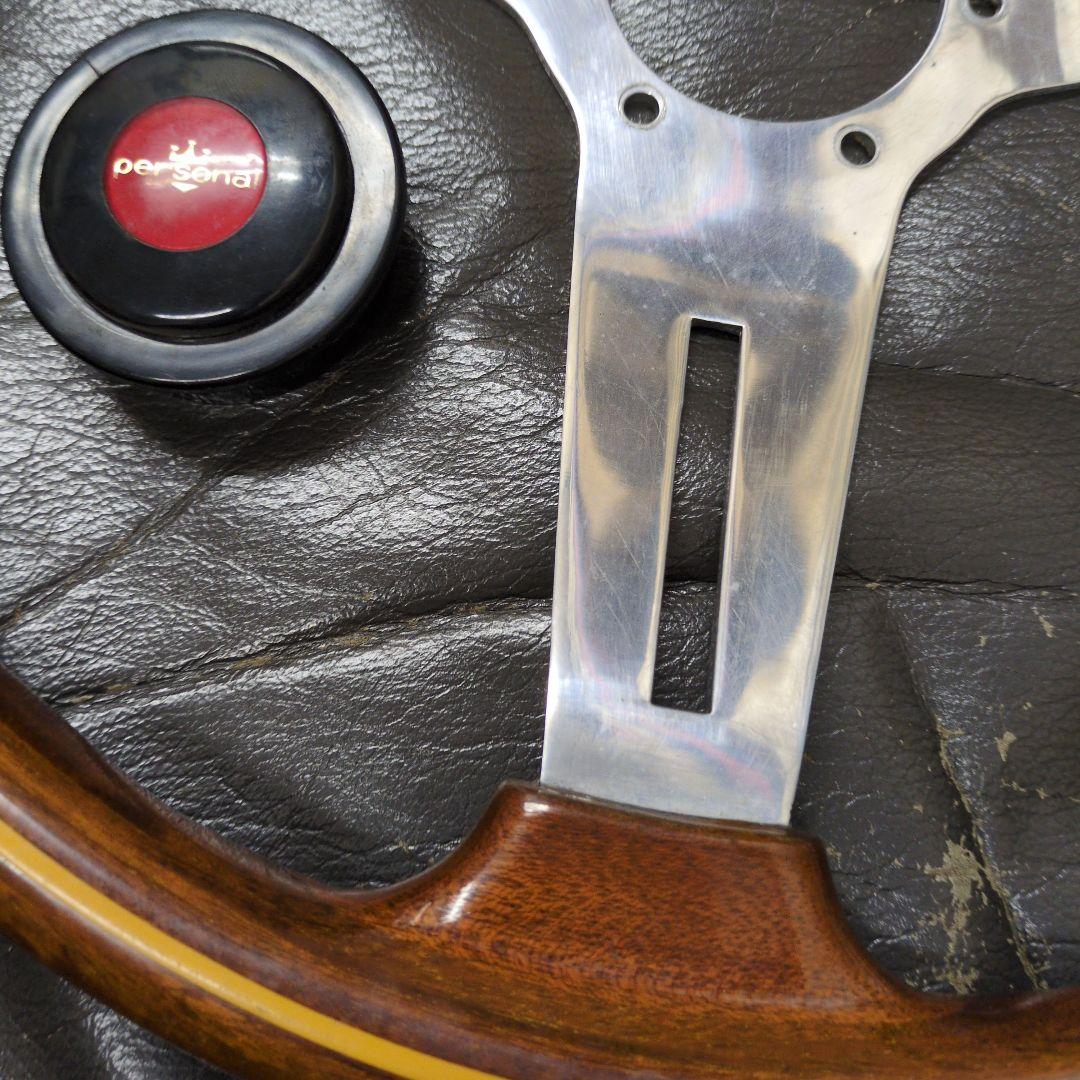 さ*ら様 美品　personal　ウッドステアリング　39%　当時物　パーソナル