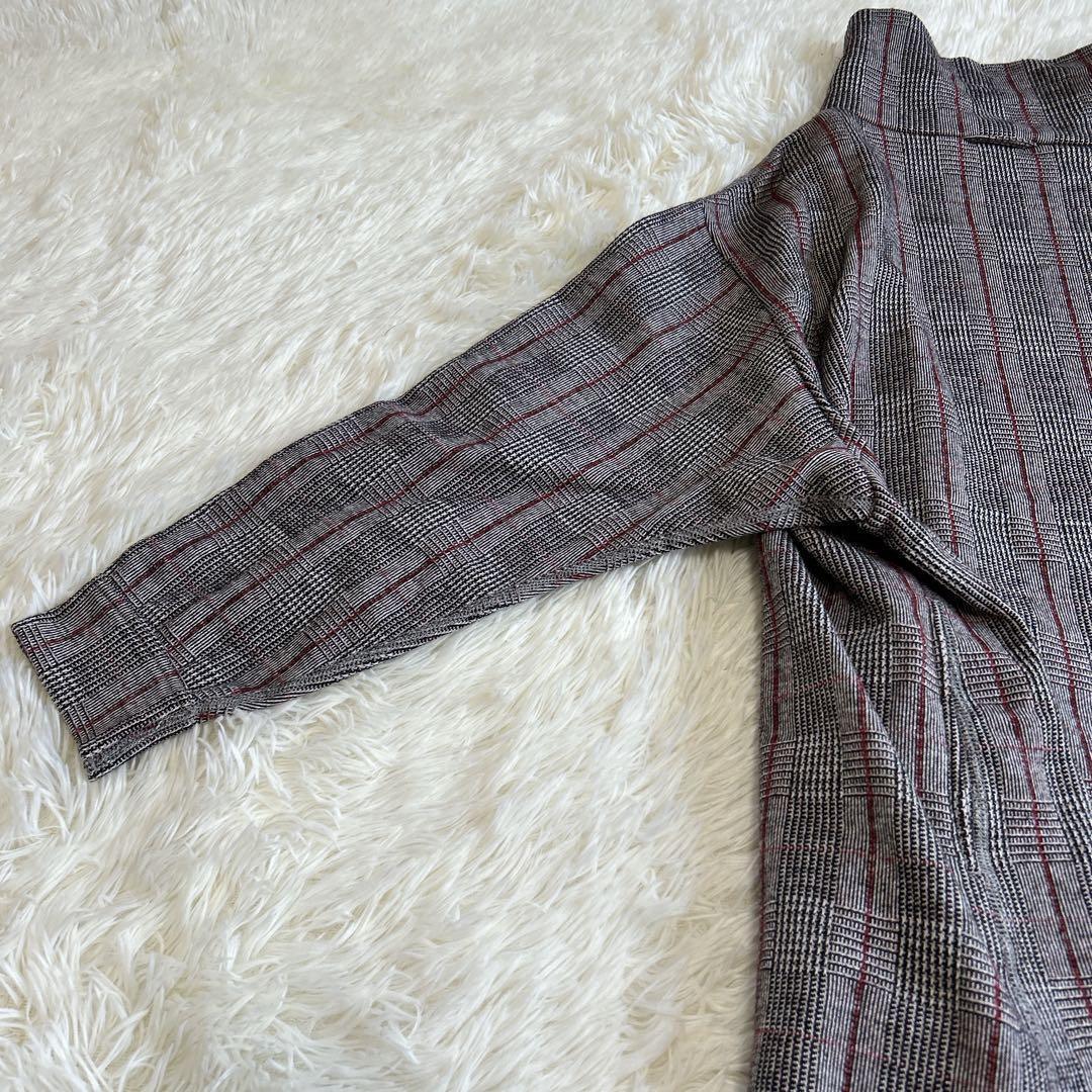⭐︎⭐︎⭐︎様　45R ジャージフラノ ワンピース ドレス グレンチェック 現行 近年