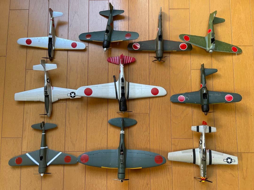 ①　マルシン1/35 金属模型 零戦 戦闘機 ジャンク計28機　※プラモデルでは