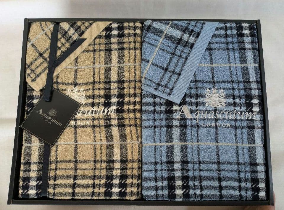 価格修正【新品未使用】Aquascutumアクアスキュータム タオルケット2P