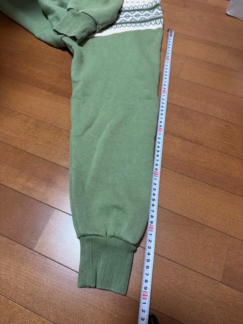 THE FLAT HEAD フラットヘッド 雪柄フルジップスウェット XL