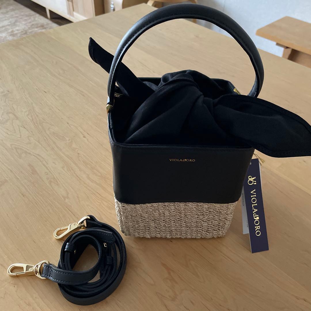 VIOLAd'ORO MIRO スクエアバスケット バッグ