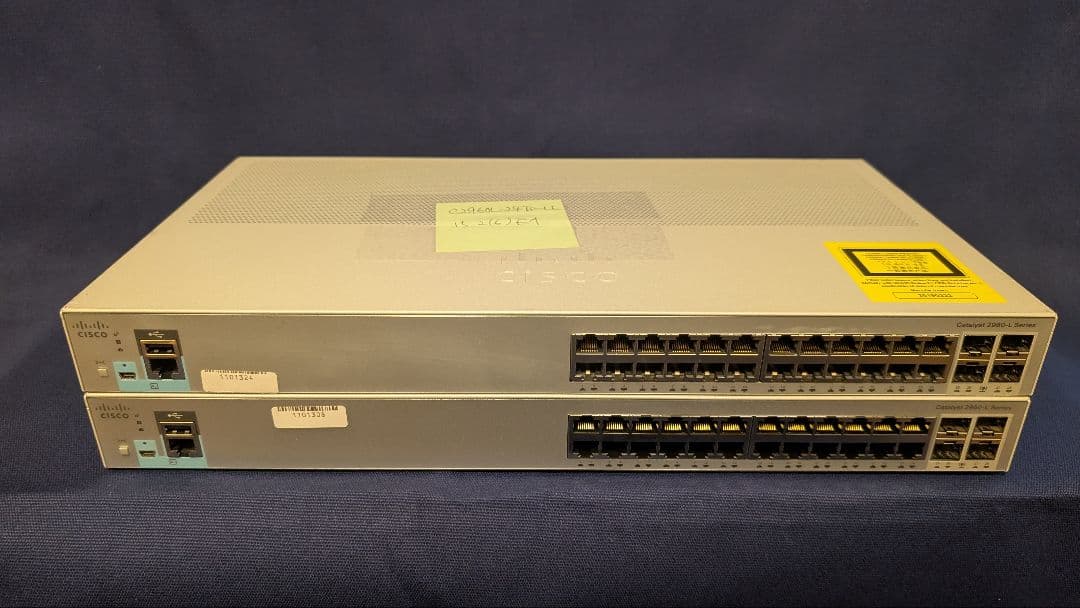 【CCNA、CCNP】CISCO C891F、C2960　静音タイプ　4台セット