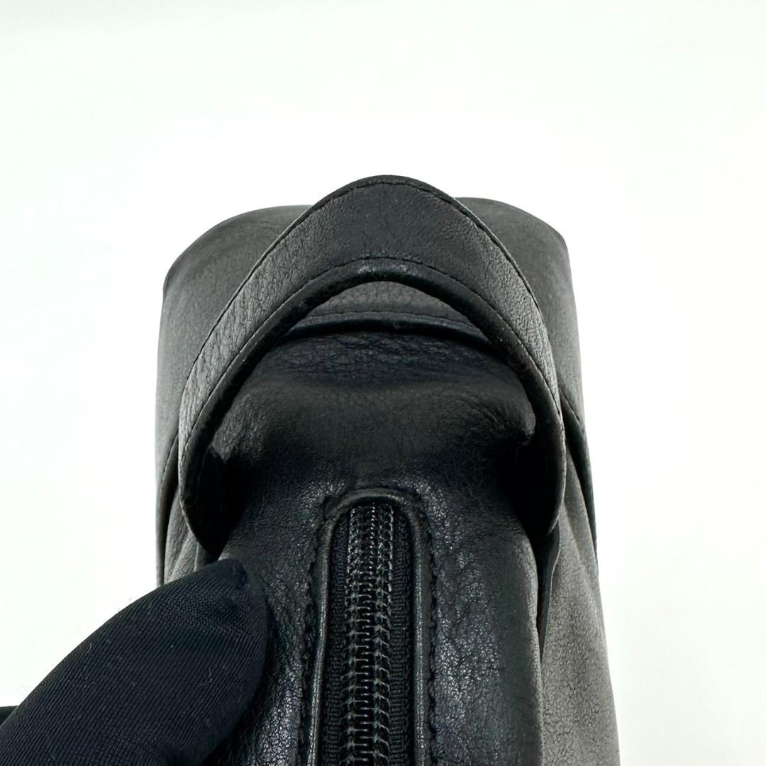 LOEWE ロエベ アナグラム型押し クラッチバッグ セカンドバッグ ブラック