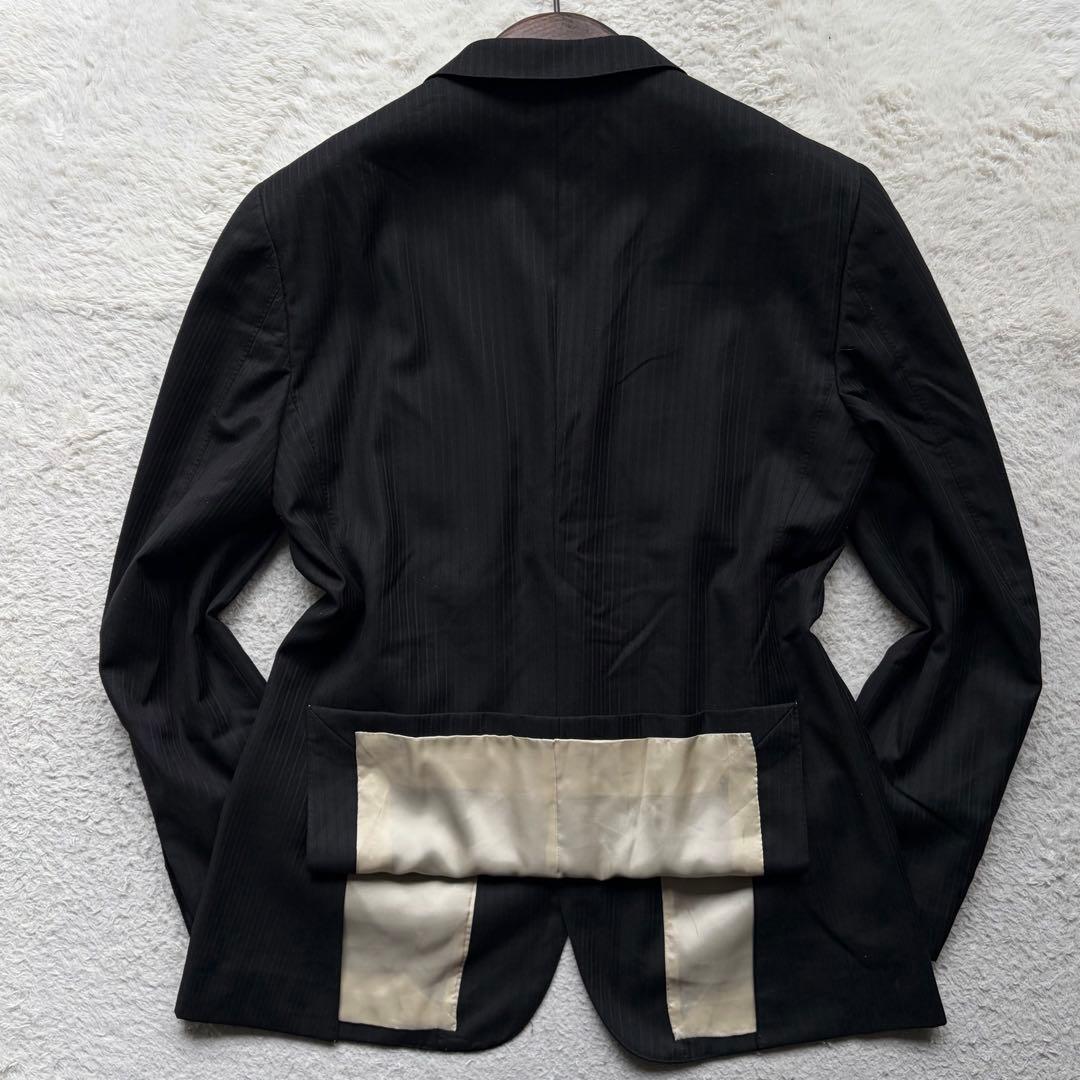 【XLサイズ】ポールスミスコレクション×ロロピアーナ スーツ 裏地総柄 ブラック