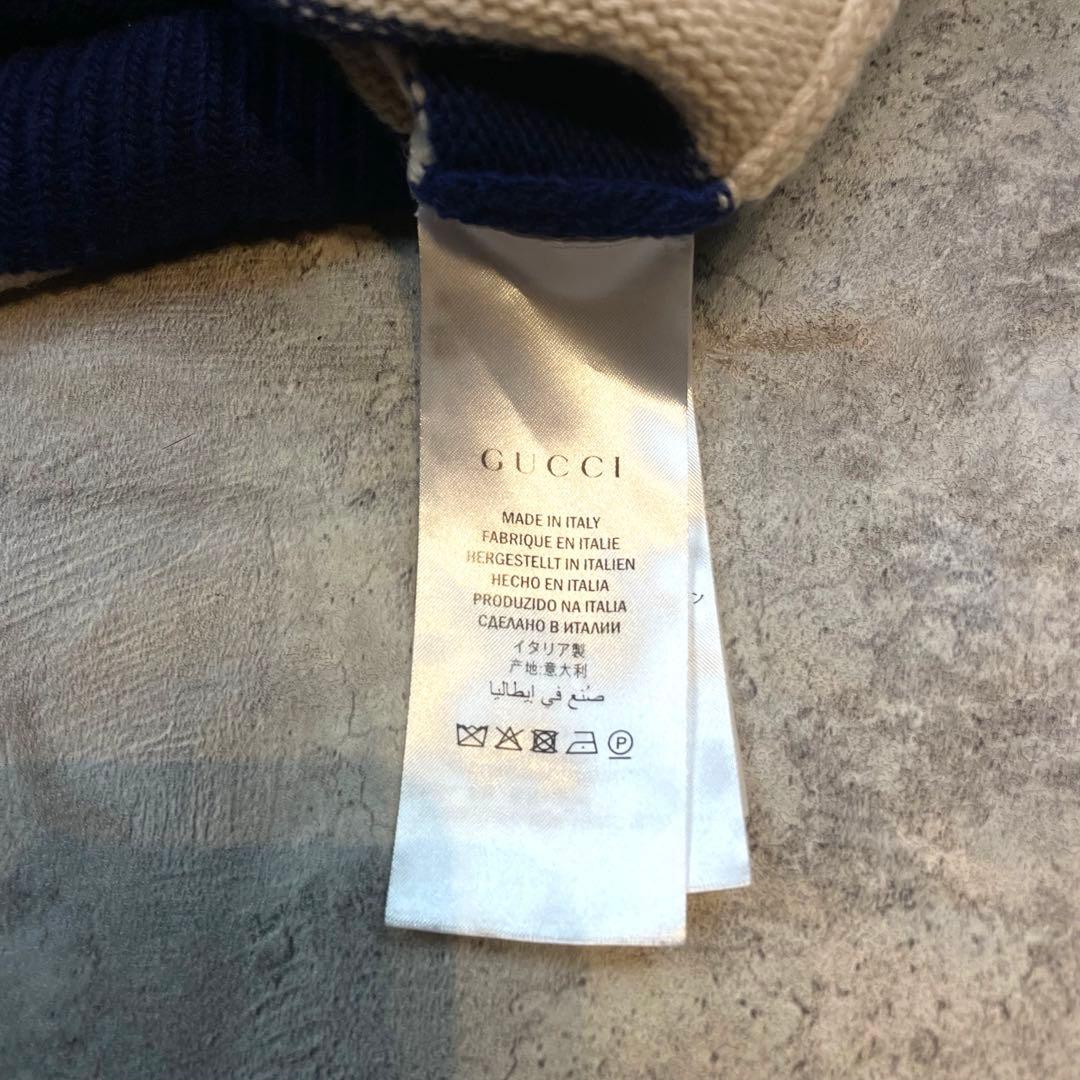 GUCCI グッチ タイガー ニット セーター ボーダー ウール ユニセックス