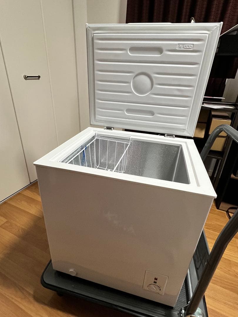 【MAXZEN】家庭用上開き冷蔵or冷凍庫66L ノンフロン チェストフリーザー