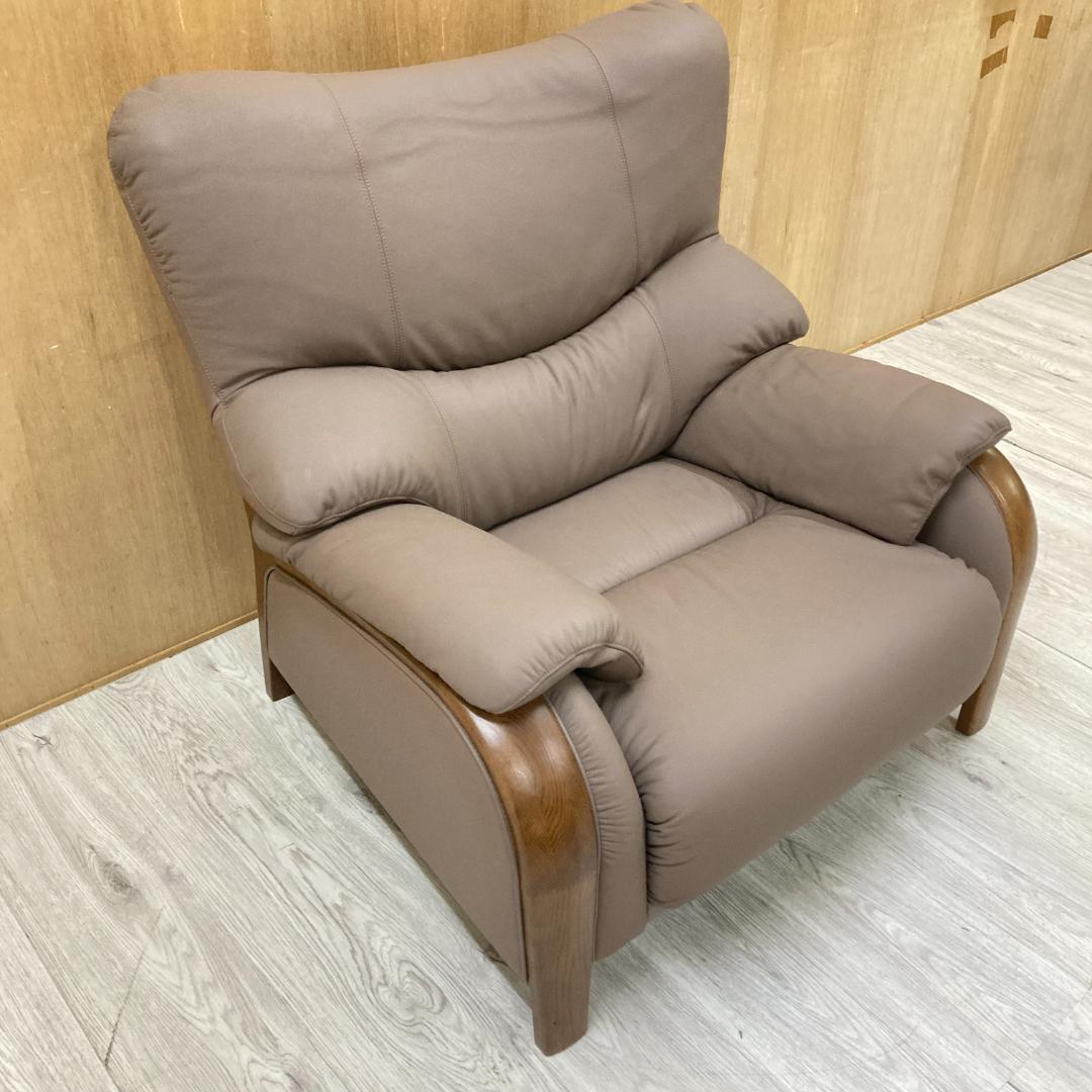 【マルニ】本革　1人掛けソファ　1Ｐソファ 　シングルソファ