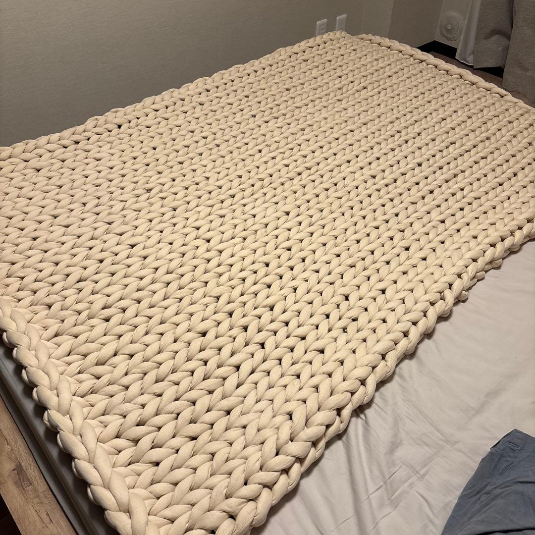 ENBRY ウェイテッドブランケット[L size/アイボリー]