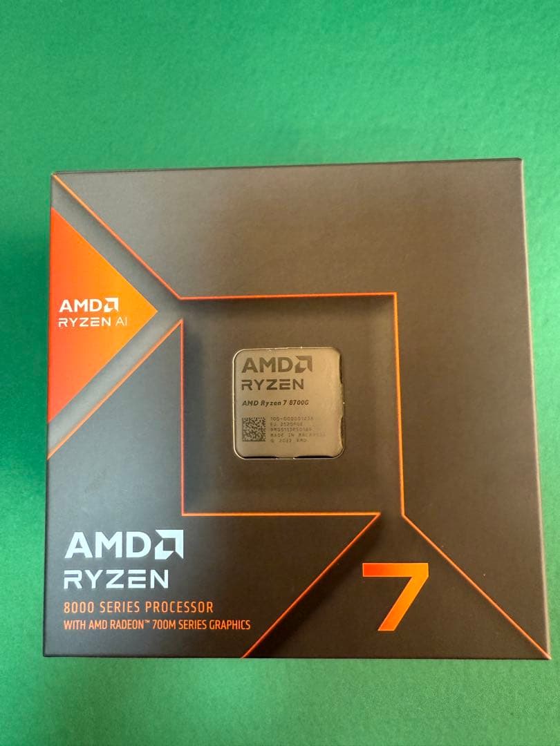 AMD Ryzen 7 8700G CPU 中古美品