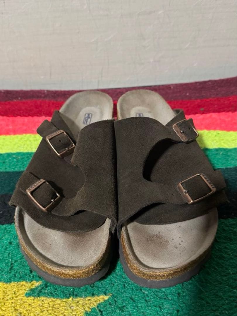 極美品 ビルケン チューリッヒ スエード モカ ブラウン ナロー 24.5cm