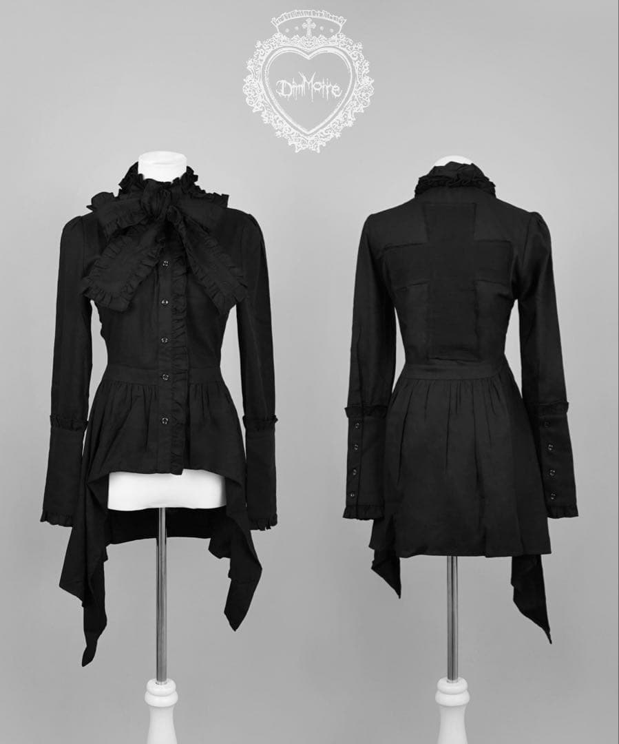 DimMoire イレヘムリボンブラウス 黒