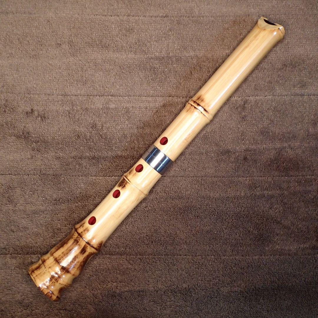 尺八 高級合竹曲管 蝴蝶 １尺４寸管(F♯)