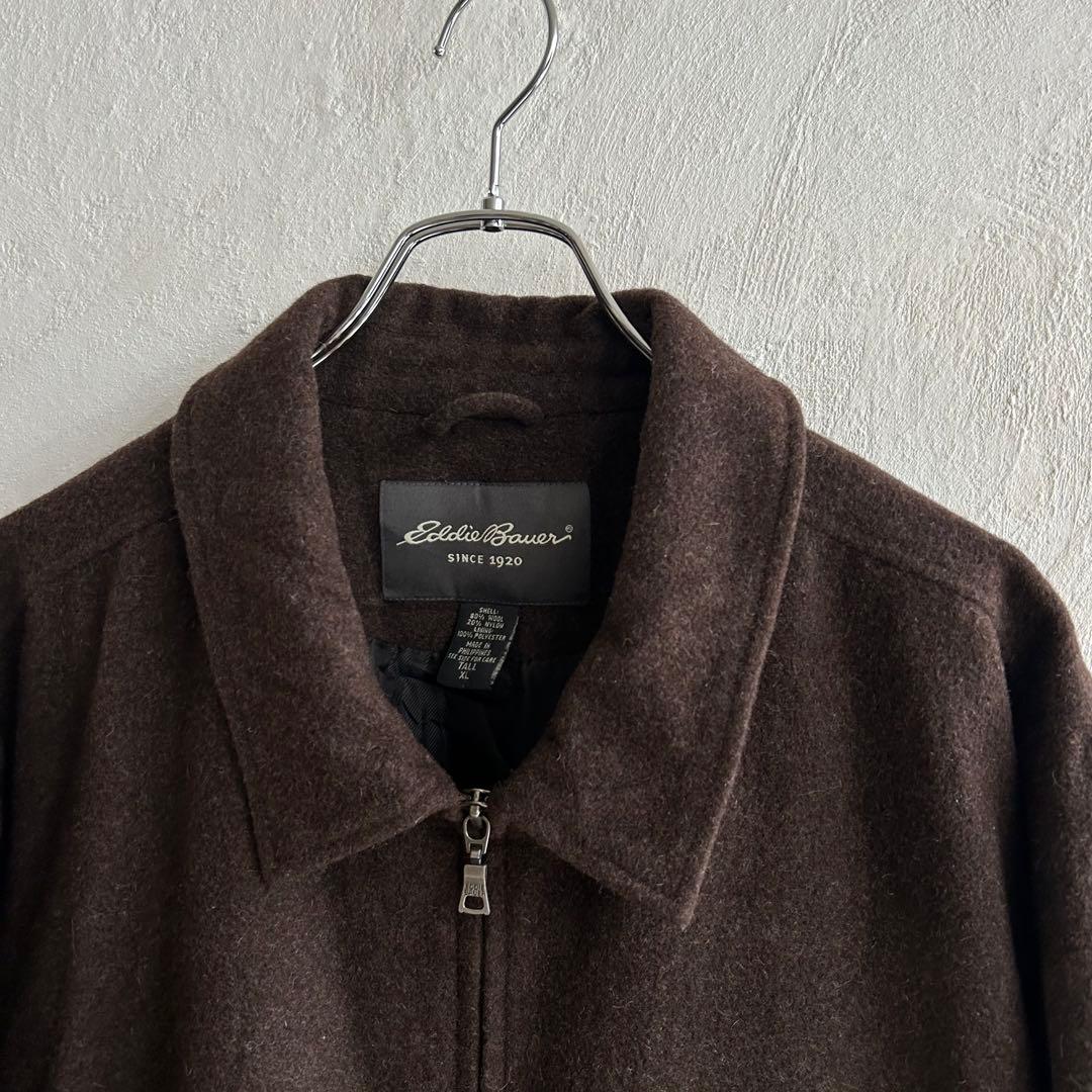 90S Eddie Bauer ジップアップ ハーフコート エディーバウアー