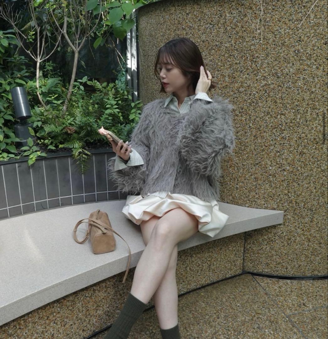 emor drape mini skirt ドレープミニスカート