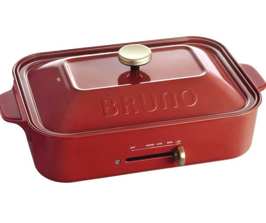新品 BRUNO コンパクトホットプレート BOE021 赤 レッド ブルーノ