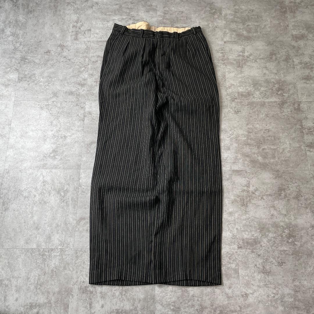 40-50s フレンチワーク ストライプ ブラック ファーマーズ W31