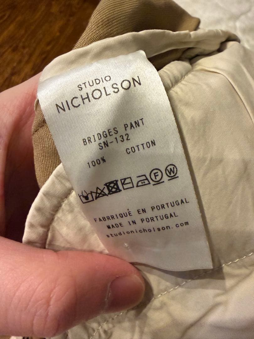 パンツ STUDIO NICHOLSON BRIDGES PANT