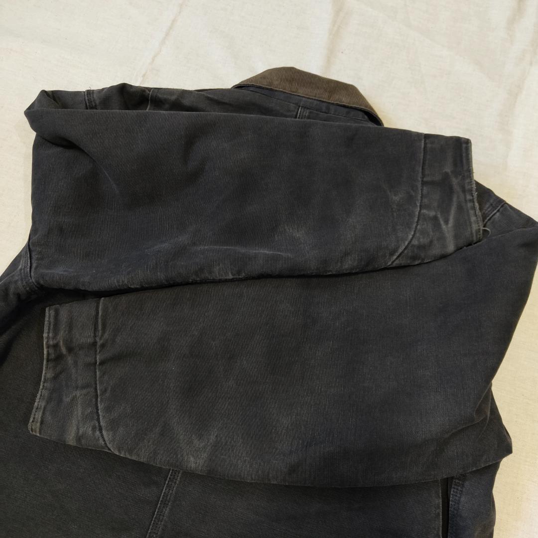 90s USA製 カーハート チョアコート フェード ブラック 黒 CB105