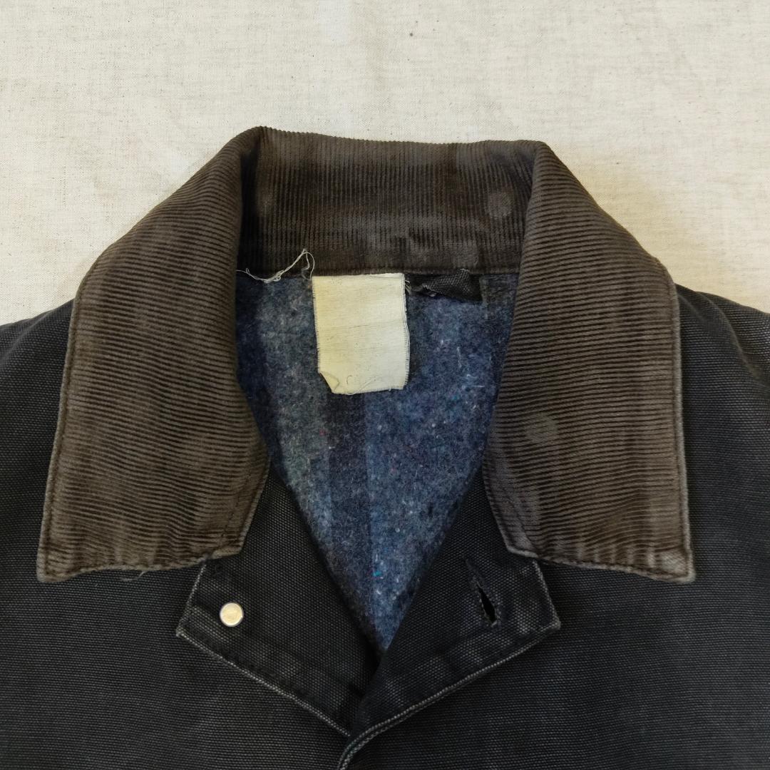 90s USA製 カーハート チョアコート フェード ブラック 黒 CB105