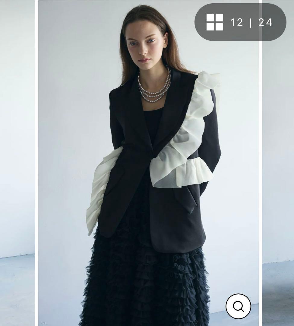 新品未使用 frene 2点アシメフリル ジャケット フリルスカート フラーネ