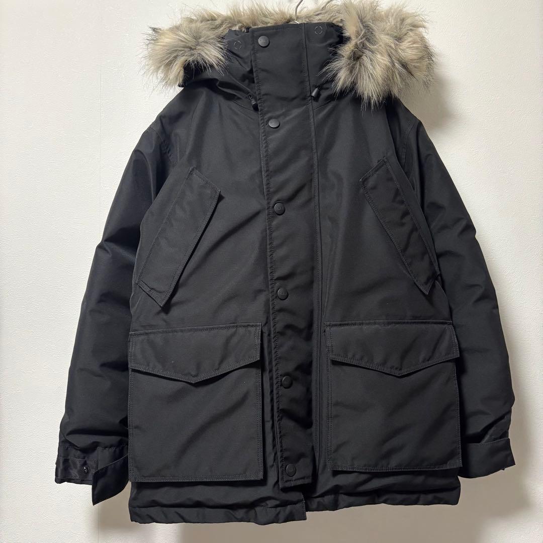 未使用級✨ウールリッチ　GORE-TEX ダウンジャケット　ファーコート　L 黒