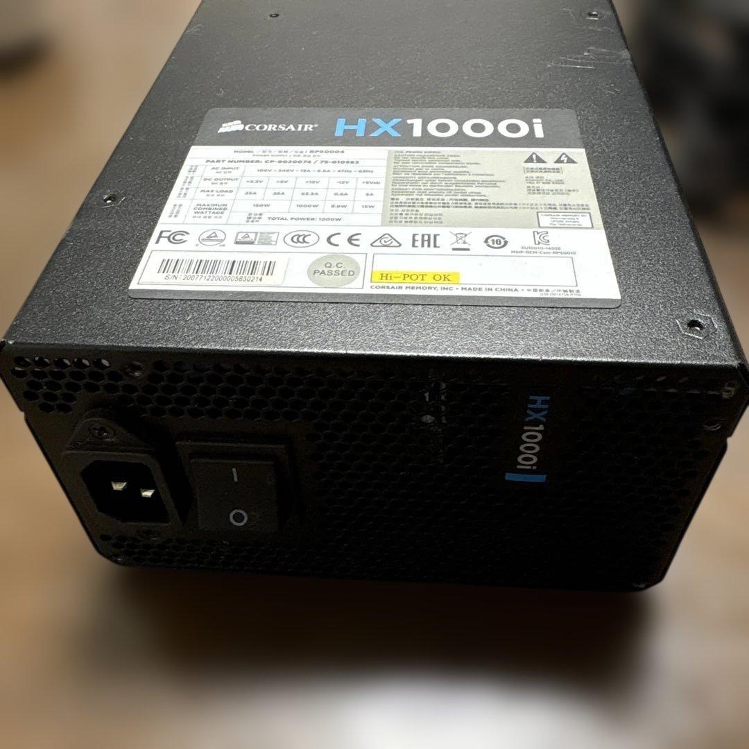 CORSAIR HX1000i 電源ユニット 1000W