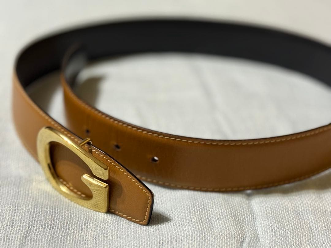 美品◾️Gucci グッチ ブラウンG型バックル ベルト