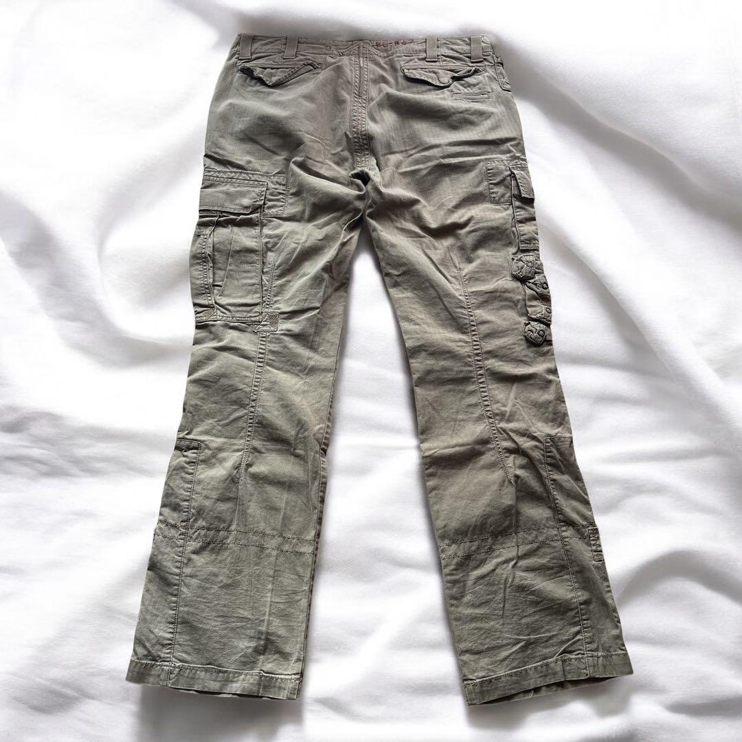✨ビッグサイズ36インチ✨ラルフローレン　パラシュートパンツ カーキ