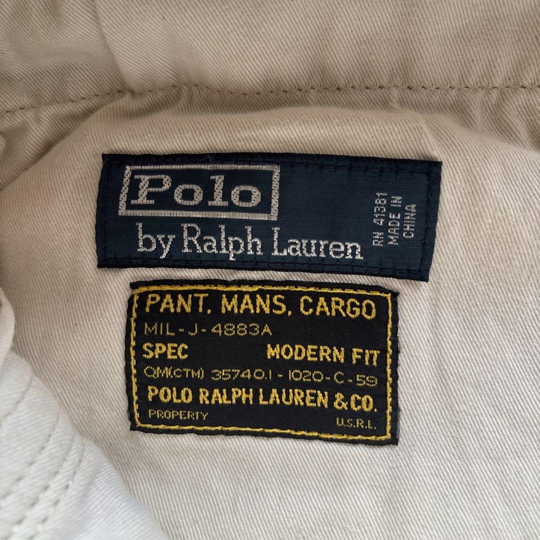 ✨ビッグサイズ36インチ✨ラルフローレン　パラシュートパンツ カーキ