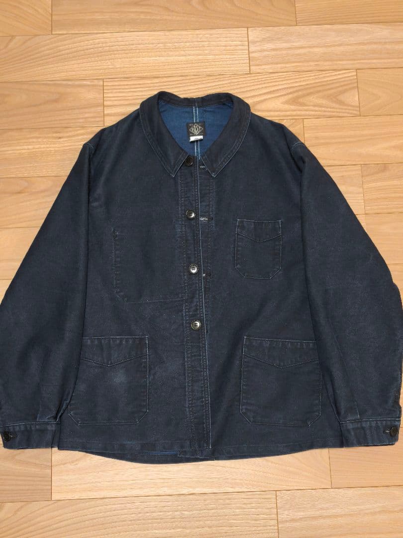 【美品】ポストオーバーオールズ フレンチカバーオール Pos-Travail S