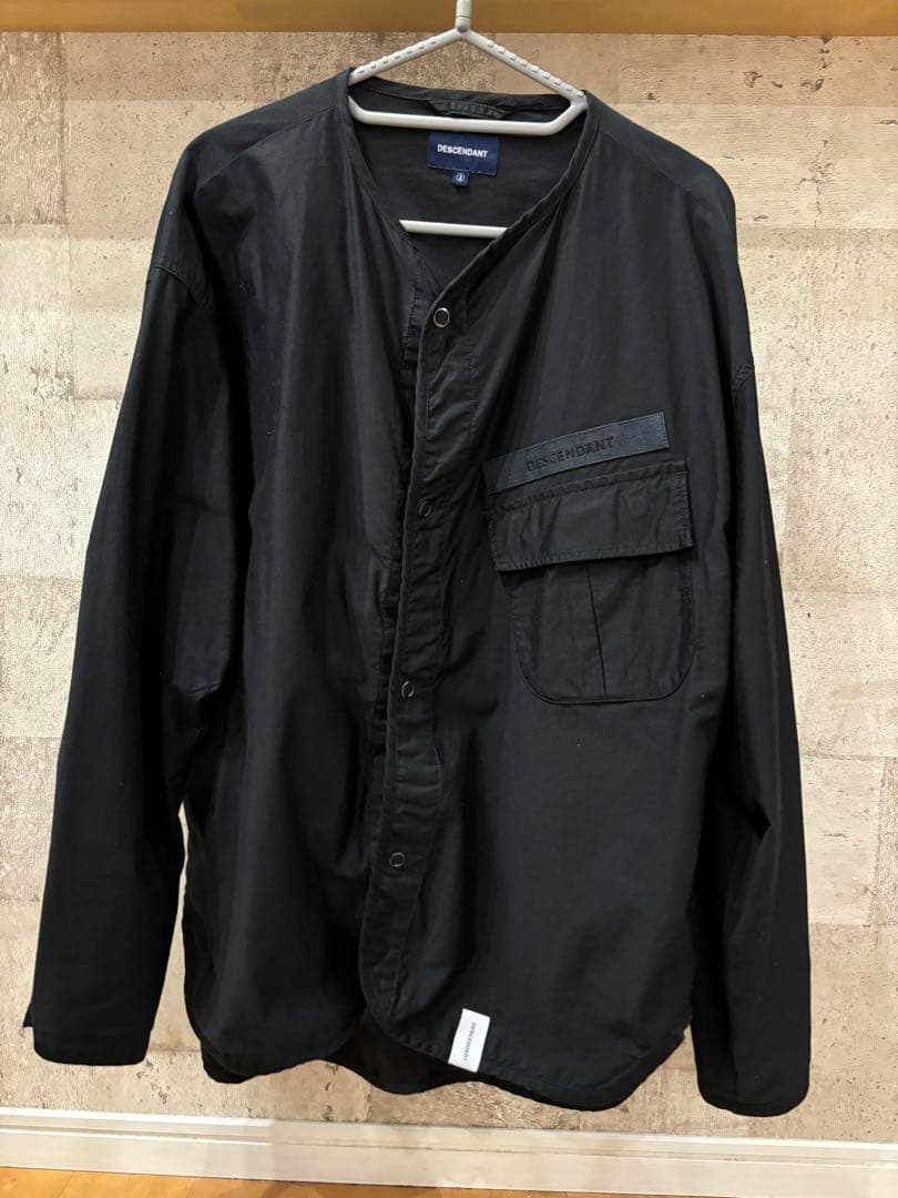 SALE DESCENDANT ノーカラージャケット ブラック サイズ2