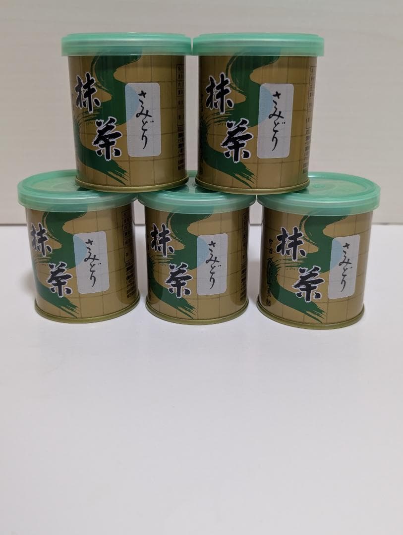 ★新品未開封★　抹茶　山政小山園【さみどり】30g×５缶