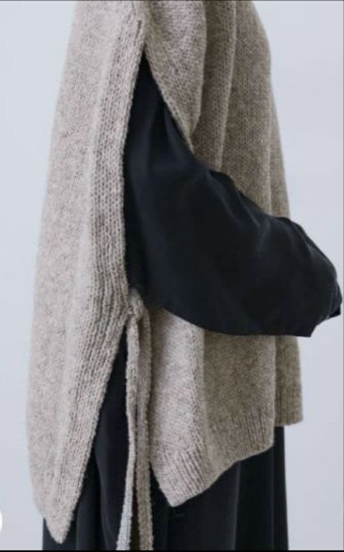 かぐれ ペルーワイドニットベスト GRAY