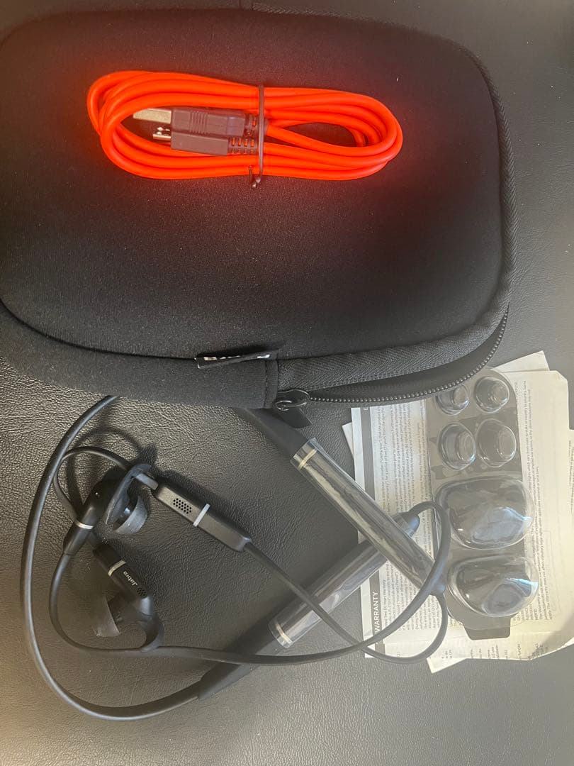 Evolve 65e ワイヤレスイヤフォン ブラック ケース付き