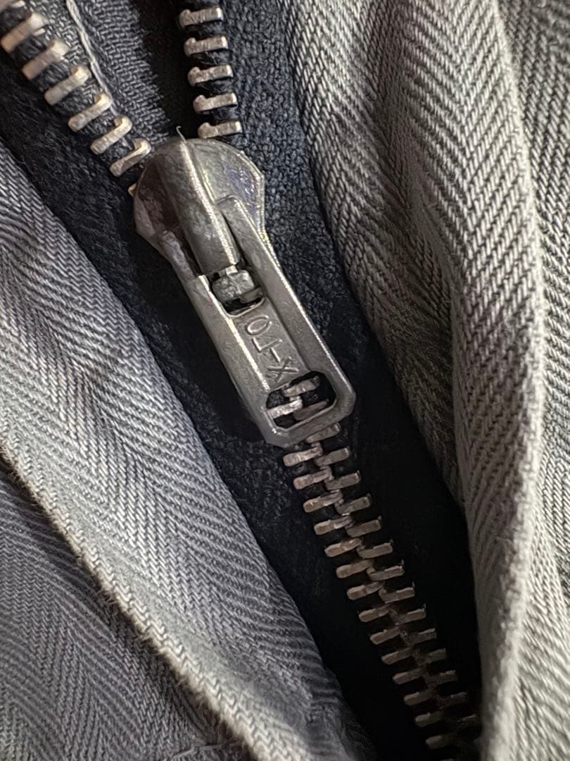 50s〜60sワーク カバーオール ヘリンボーンツイル HBT TALONジップ